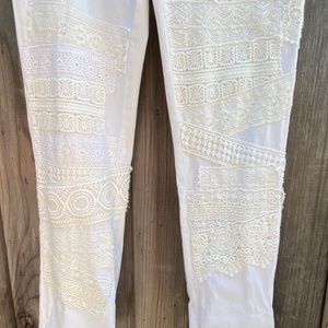 New Anthropologie Lace Patchwork Pilcro Pants
